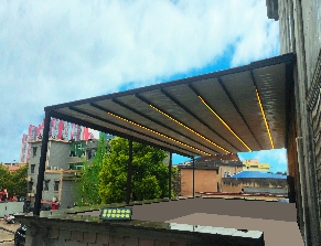 戶外智能防雨折疊篷5